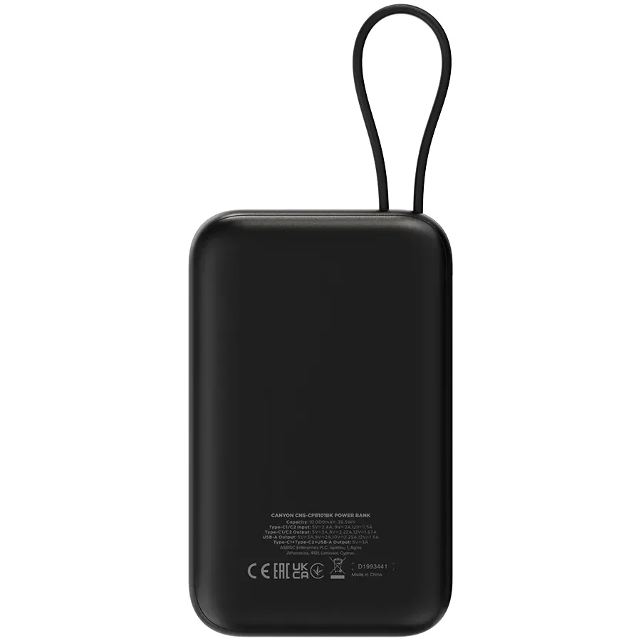 CANYON OnPower 101 Живлення - зарядний пристрій для батареї, Чорний