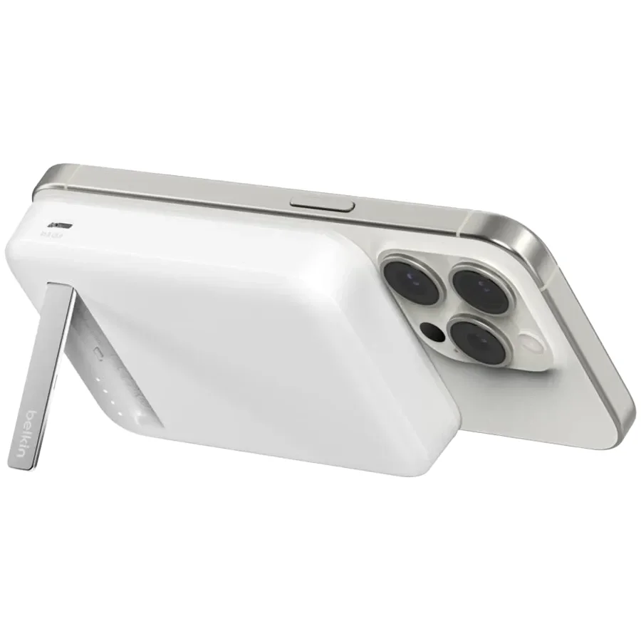 Портативний акумулятор Belkin 8000mAh MagSafe Wireless Qi2 White (BPD007BTWH)