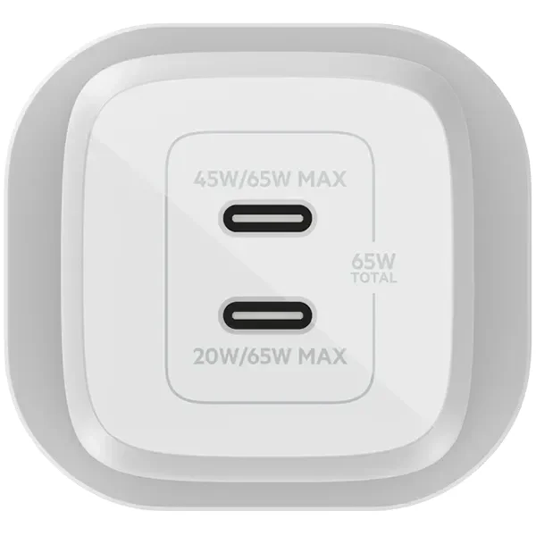 BELKIN Адаптер живлення 2*USB-C, 65 Ват