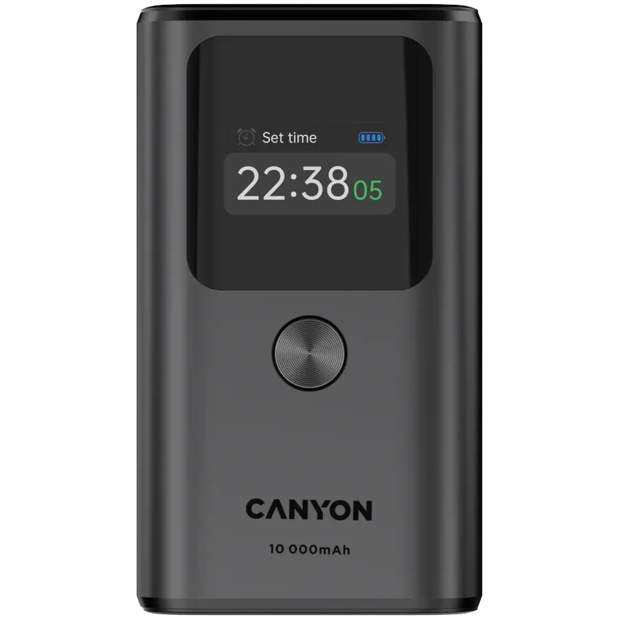 CANYON OnPower 130 Живлення - зарядний пристрій для батареї, Темно-сірий