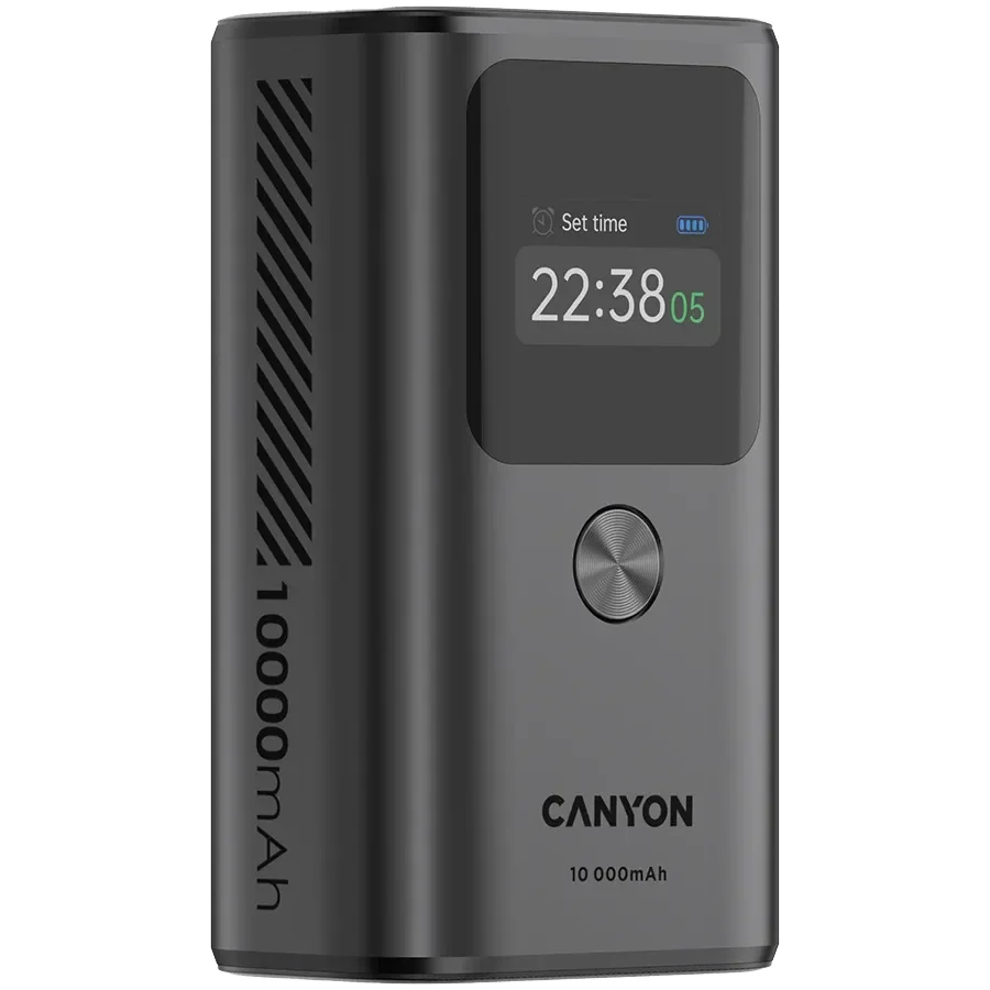 CANYON OnPower 130 Живлення - зарядний пристрій для батареї, Темно-сірий