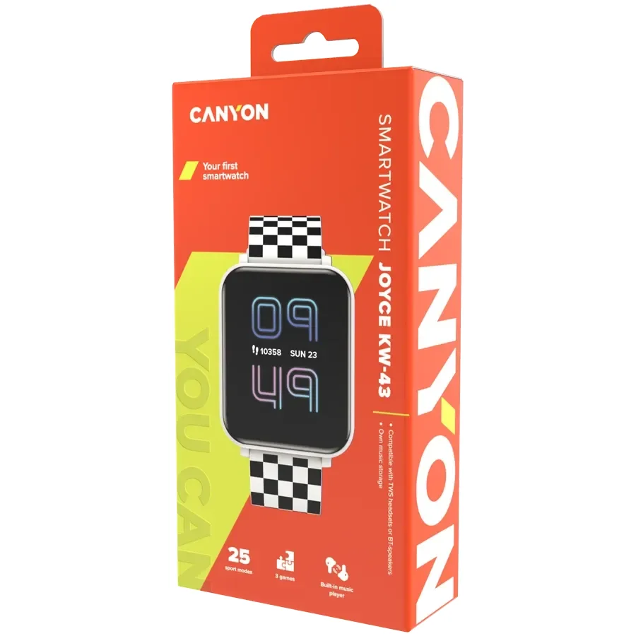 CANYON Joyce KW-43 (1.54-inch, 240x240, 128 МБ) Білий
