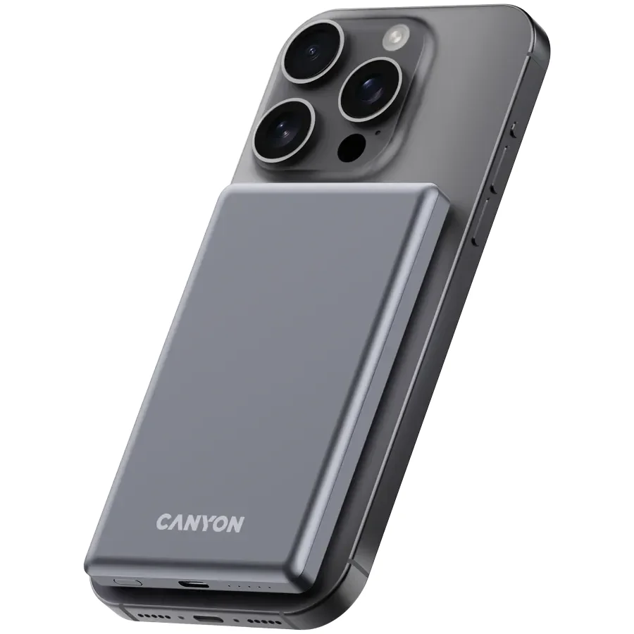 CANYON OnPower 505 Живлення - зарядний пристрій для батареї, Темно-сірий