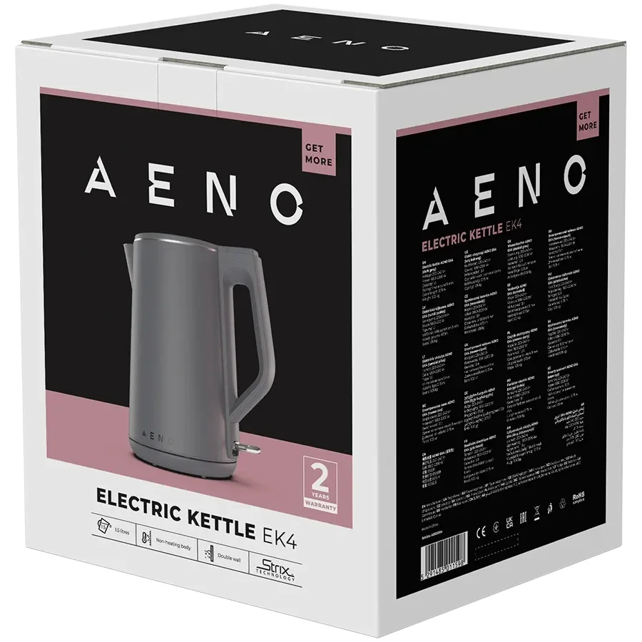AENO EK4 Чайник (1.5 л), Темно-сірий
