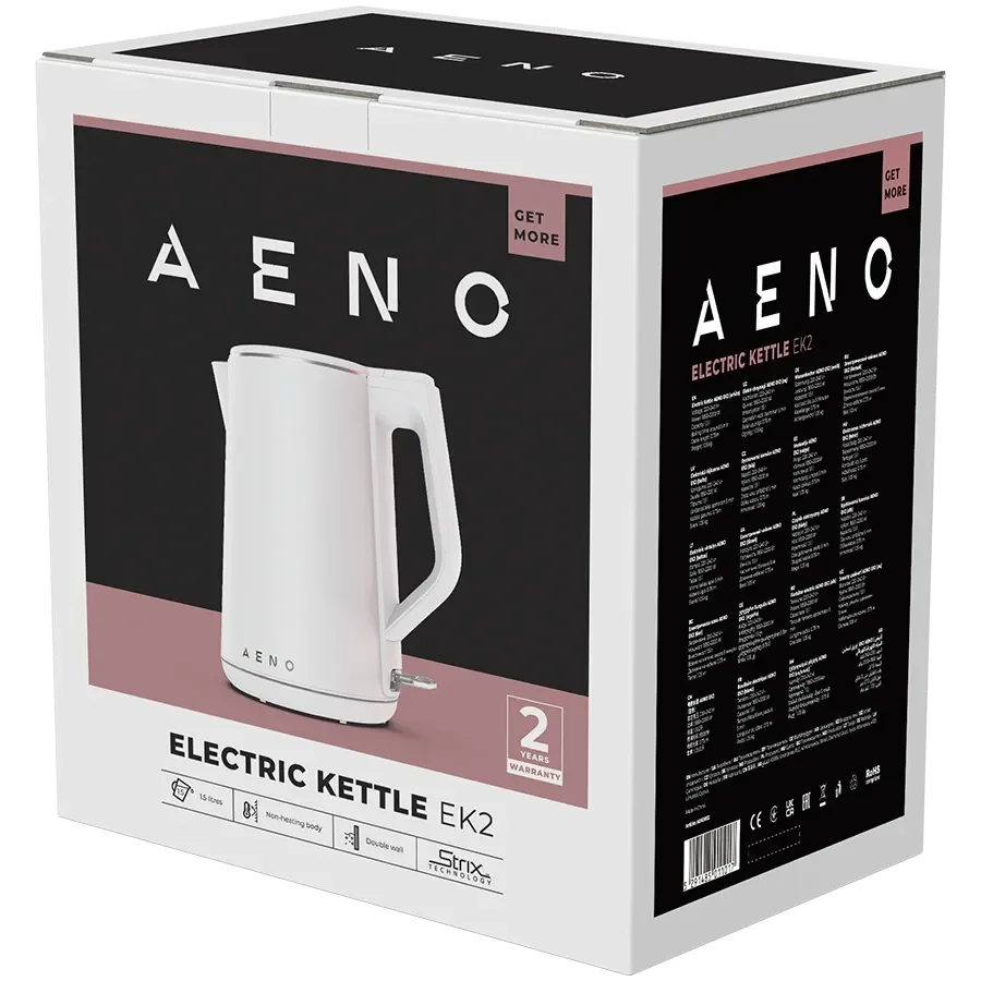 AENO EK2 Чайник (1.5 л), Білий