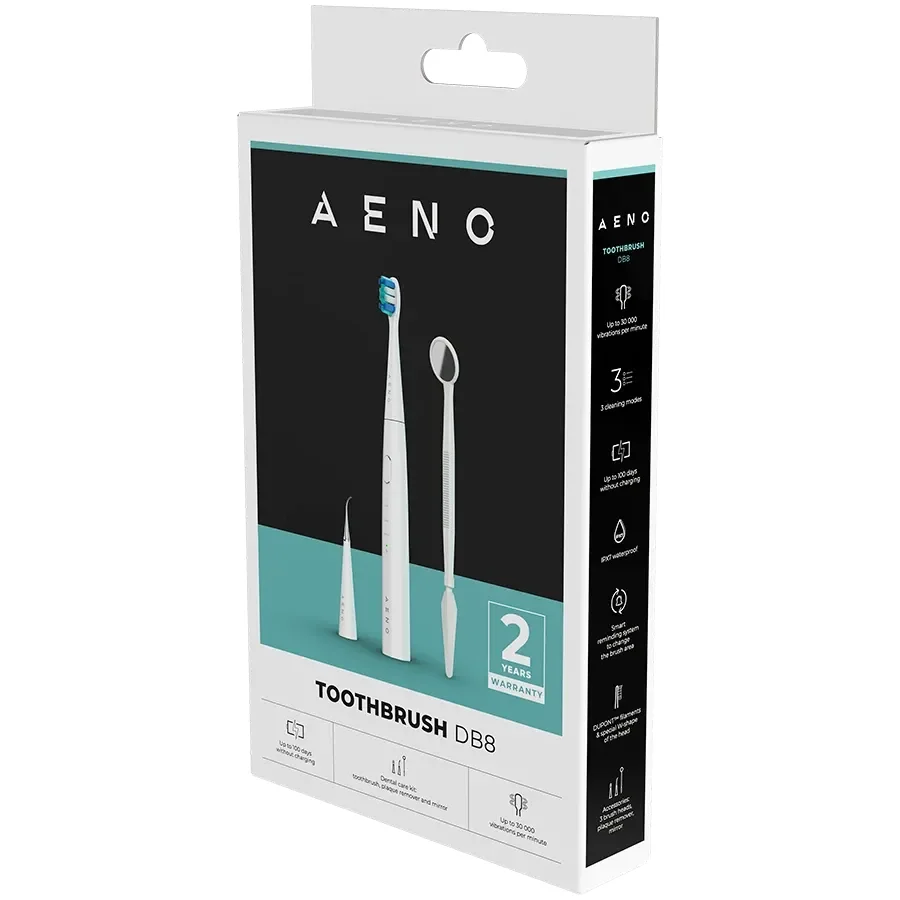 Зубна щітка AENO DB8, Sonic, Білий