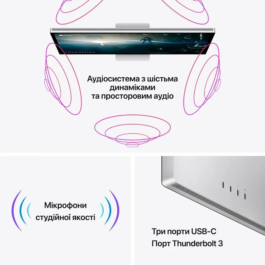 Apple Studio Display - Standard Glass - VESA Mount Adapter (Stand not included)
