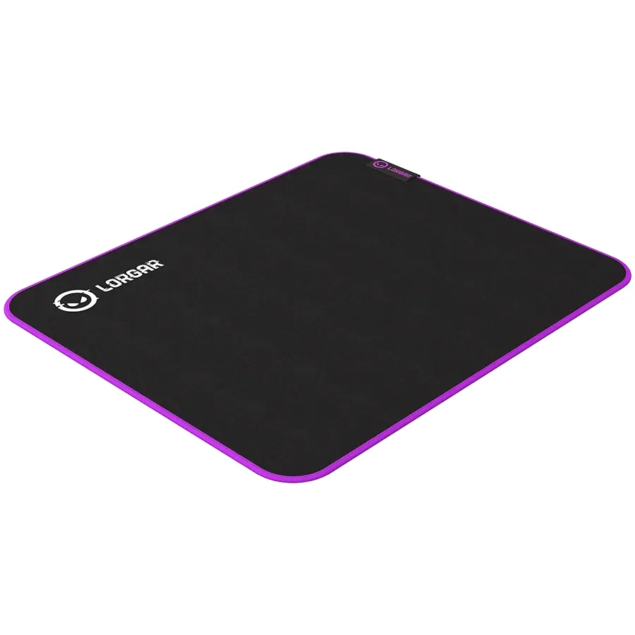 LORGAR Multispandex mousepad з purple rubber, Чорний