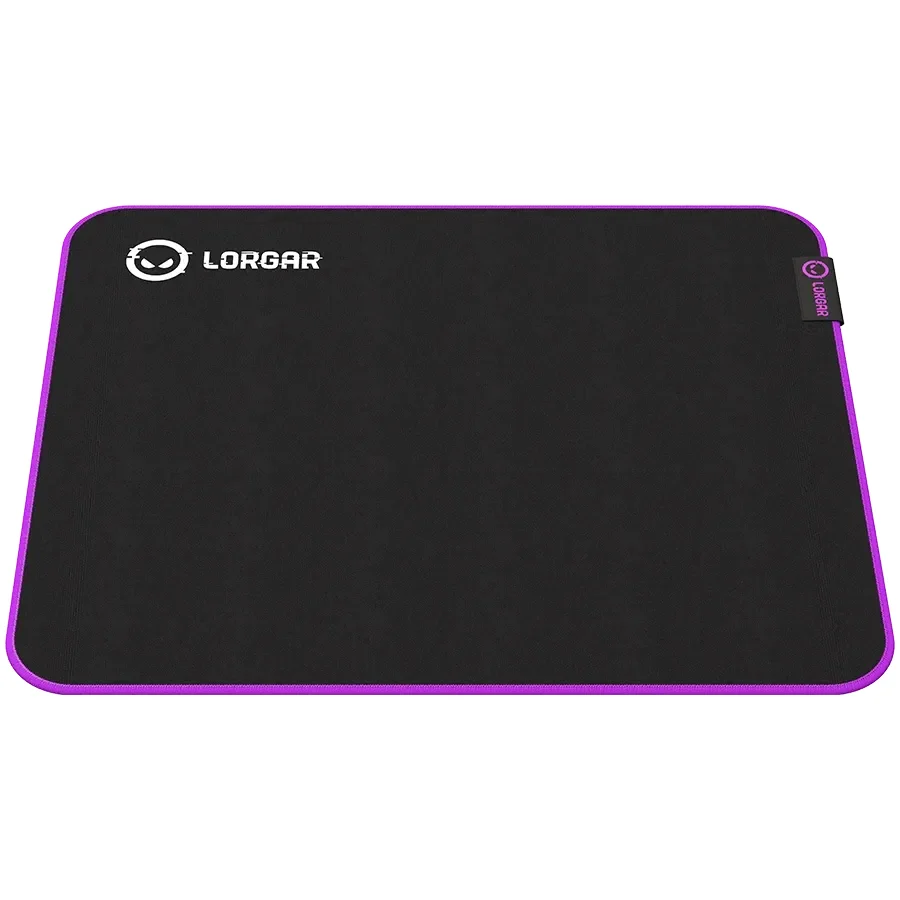 LORGAR Multispandex mousepad з purple rubber, Чорний