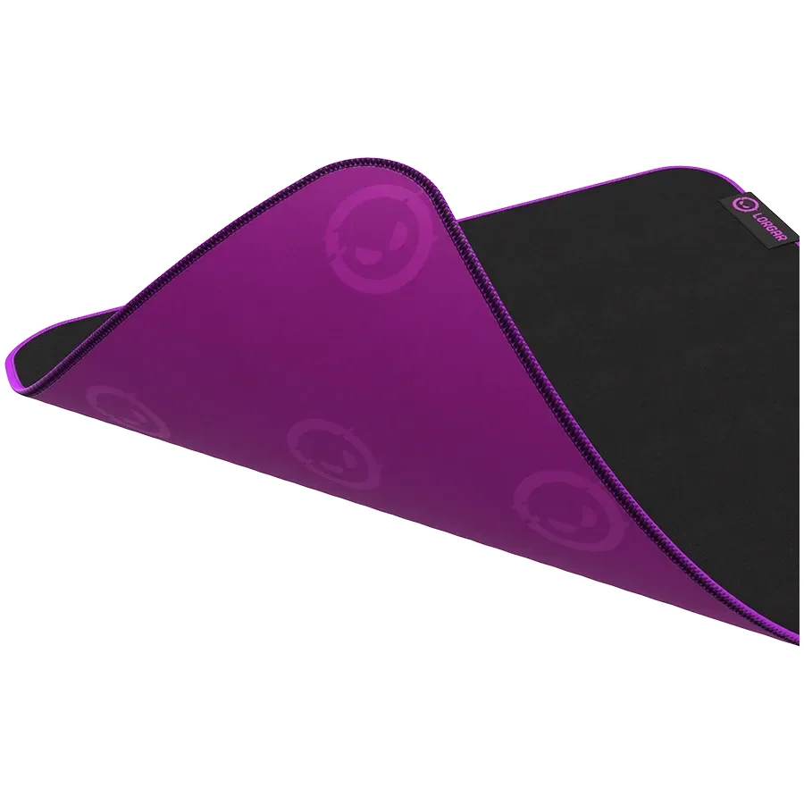 LORGAR Multispandex mousepad з purple rubber, Чорний