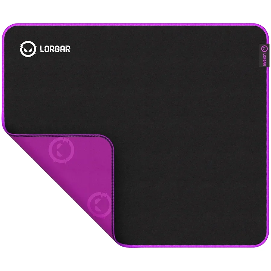 LORGAR Multispandex mousepad з purple rubber, Чорний