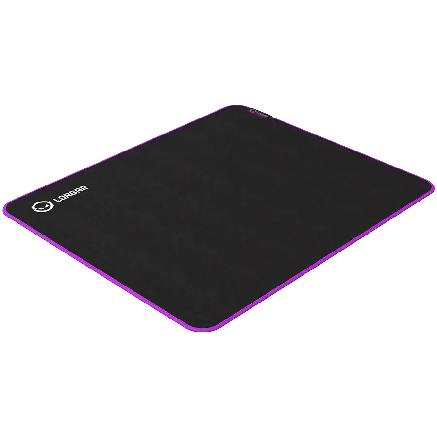LORGAR Multispandex mousepad з purple rubber, Чорний