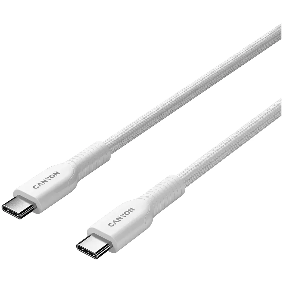 CANYON USB-C to USB-C Cable , Білий, 1м