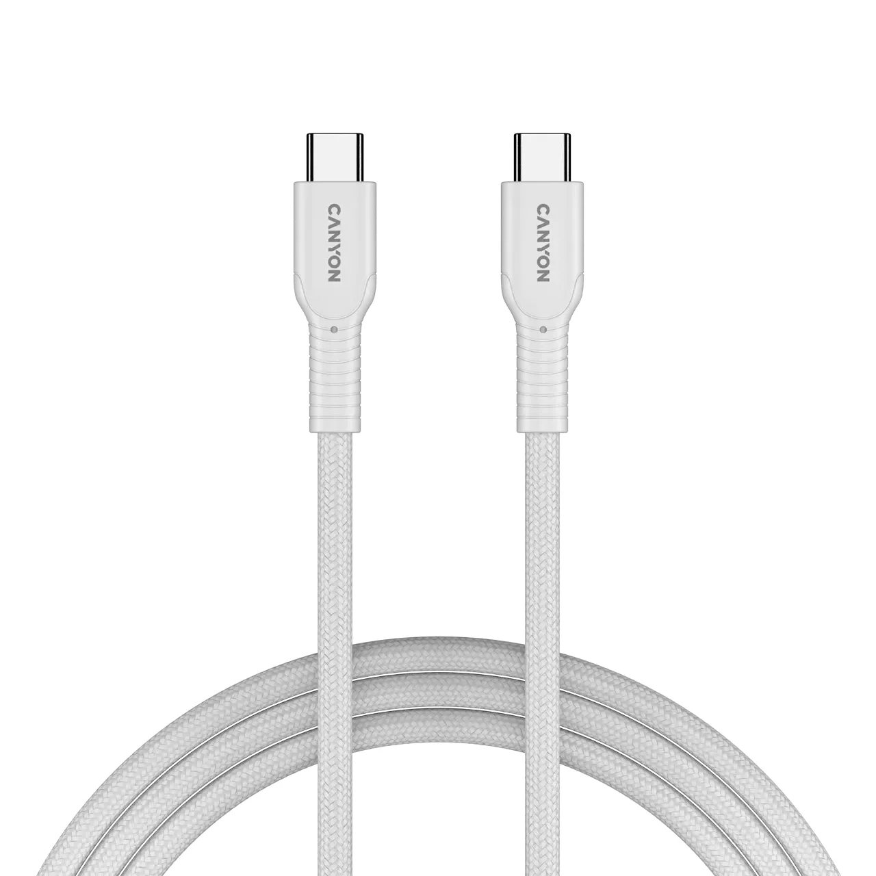 CANYON USB-C to USB-C Cable , Білий, 1м
