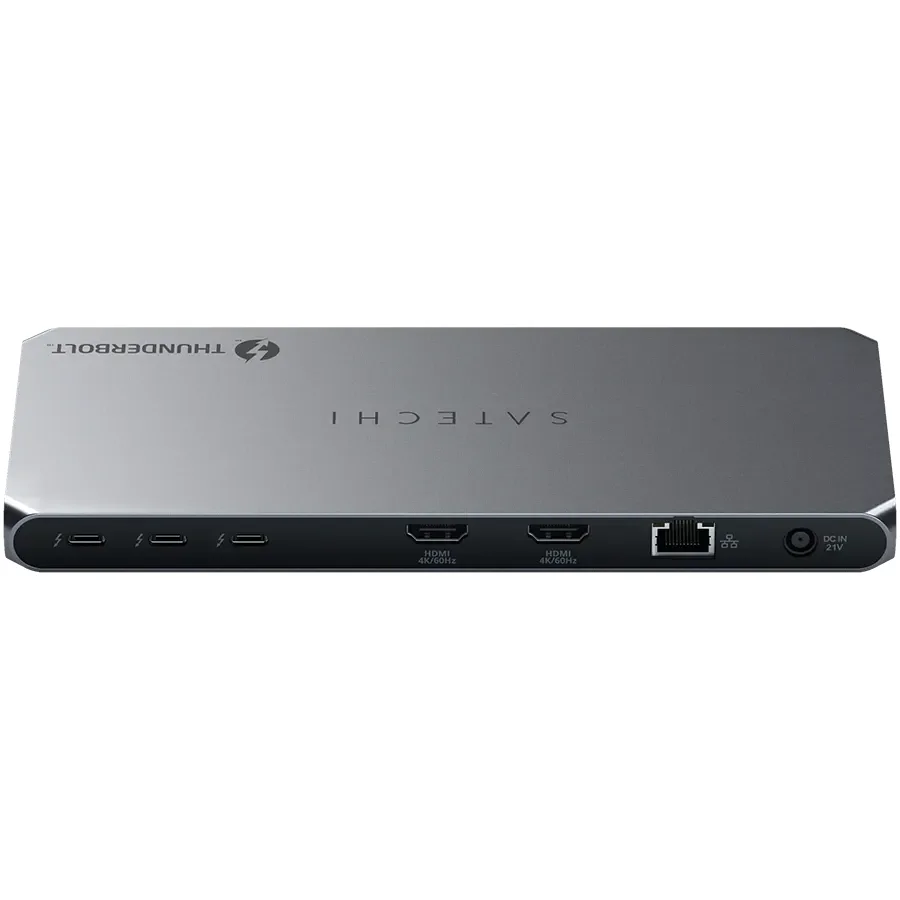 SATECHI Thunderbolt 4 Docking Station with DisplayLink, Космічний сірий
