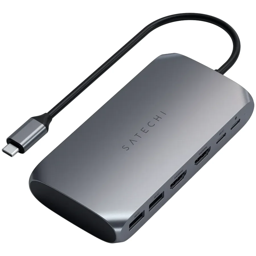 Мультимедійний адаптер SATECHI USB-C Multimedia Adapter M1 – Space Gray (ST-UCM1HM)