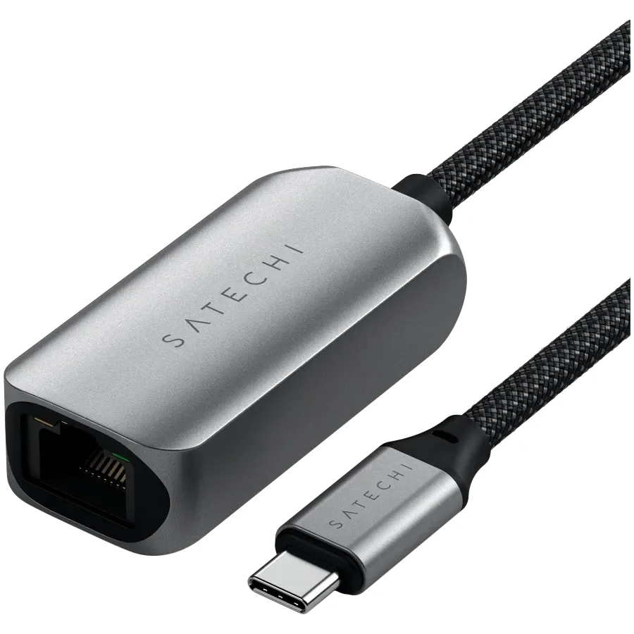 Перехідник SATECHI USB-C 2.5 Gigabit Ethernet Adapter Space Gray