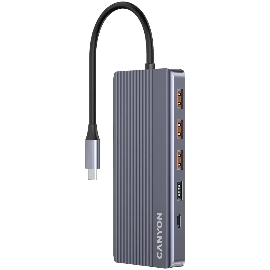 CANYON 13in1 USB C hub, Сірий