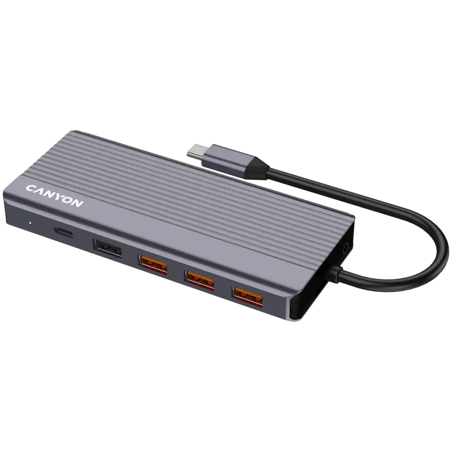 CANYON 13in1 USB C hub, Сірий