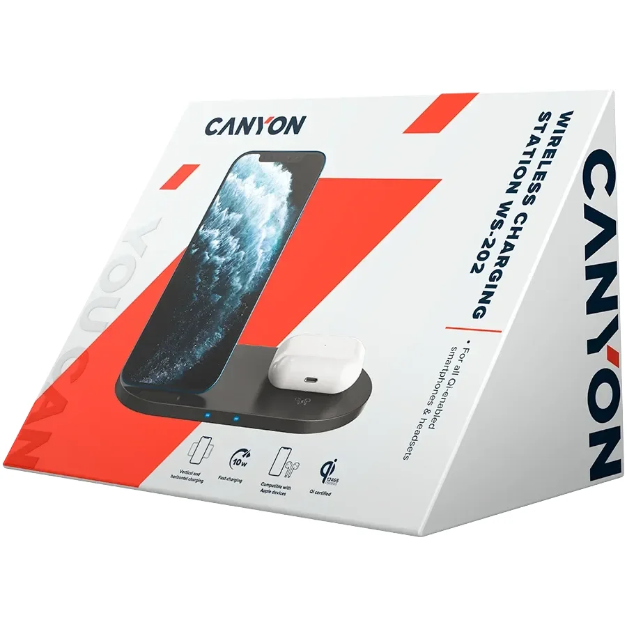 CANYON Індукційний зарядний пристрій, 10 Ват