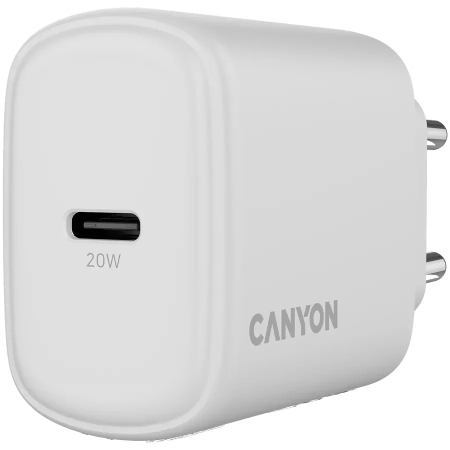 CANYON Адаптер живлення OnCharge 200 1*USB-C 1*USB Тип C, 20 Ват