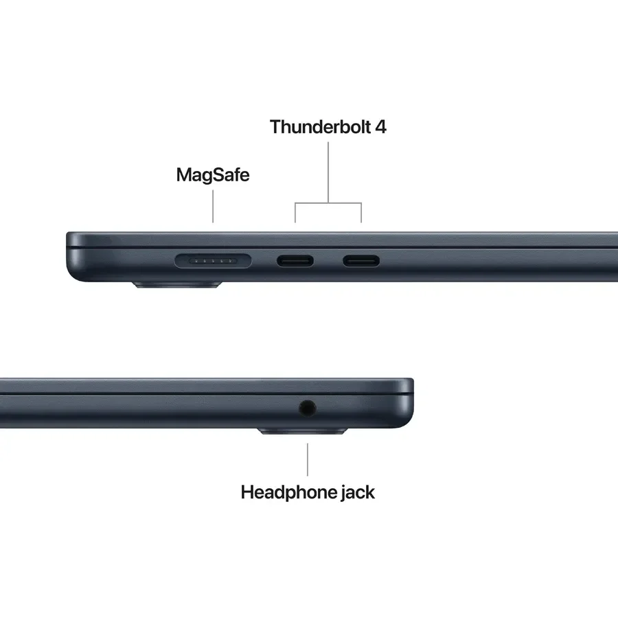 MacBook Air 15.3-inch  M5 (10C CPU/10C GPU), 16 ГБ, 1 ТБ, Темна ніч