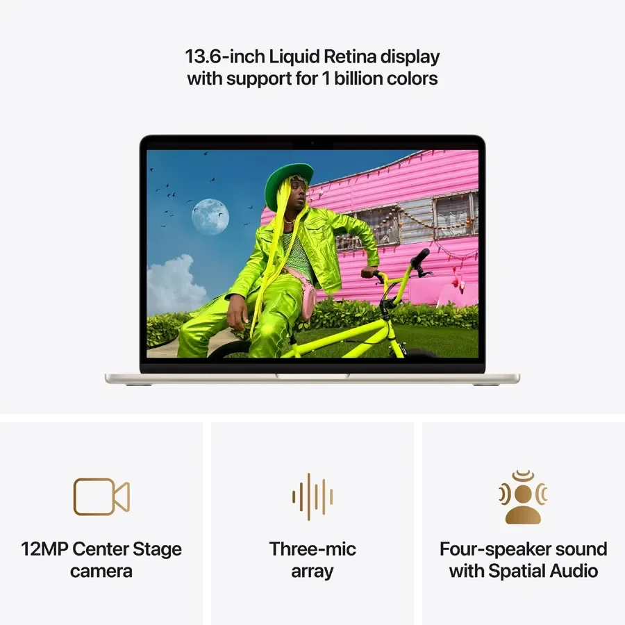 MacBook Air 13.6-inch  M5 (10C CPU/10C GPU), 16 ГБ, 1 ТБ, Сяюча зірка