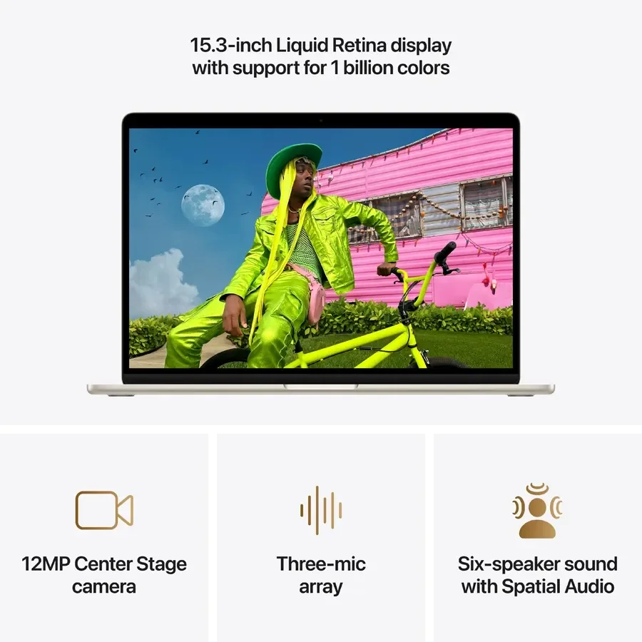 MacBook Air 15.3-inch  M5 (10C CPU/10C GPU), 16 ГБ, 512 ГБ, Сяюча зірка