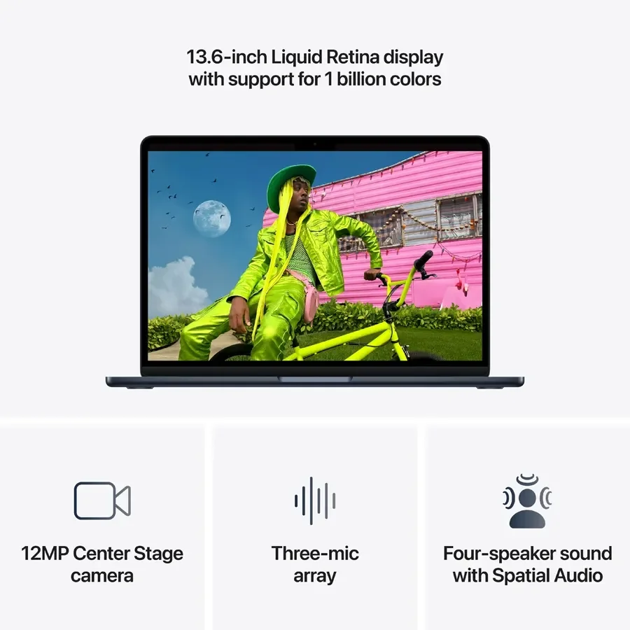 MacBook Air 13.6-inch  M5 (10C CPU/10C GPU), 24 ГБ, 1 ТБ, Темна ніч