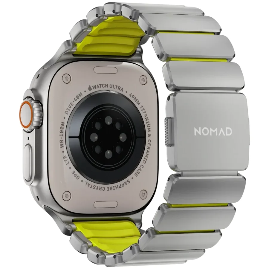 NOMAD Band Extension Stratos Band Natural Hardware/Volt за Apple Watch 44 mmApple Watch 45 mmApple Watch 46 mmApple Watch 49 mm 46/49 mm