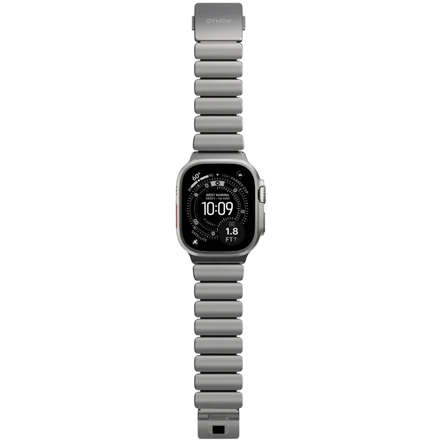 NOMAD Band Extension Stratos Band Natural Hardware/Black за Apple Watch 44 mmApple Watch 45 mmApple Watch 46 mmApple Watch 49 mm 46/49 mm