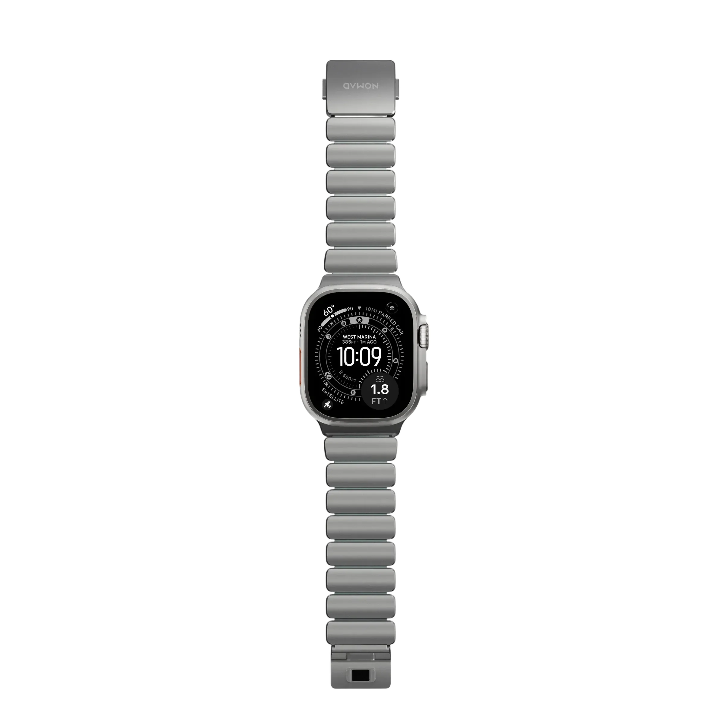 NOMAD Ремінець  for Apple Watch 44/45/46/49 mm, Natural/IcyBlueGlow