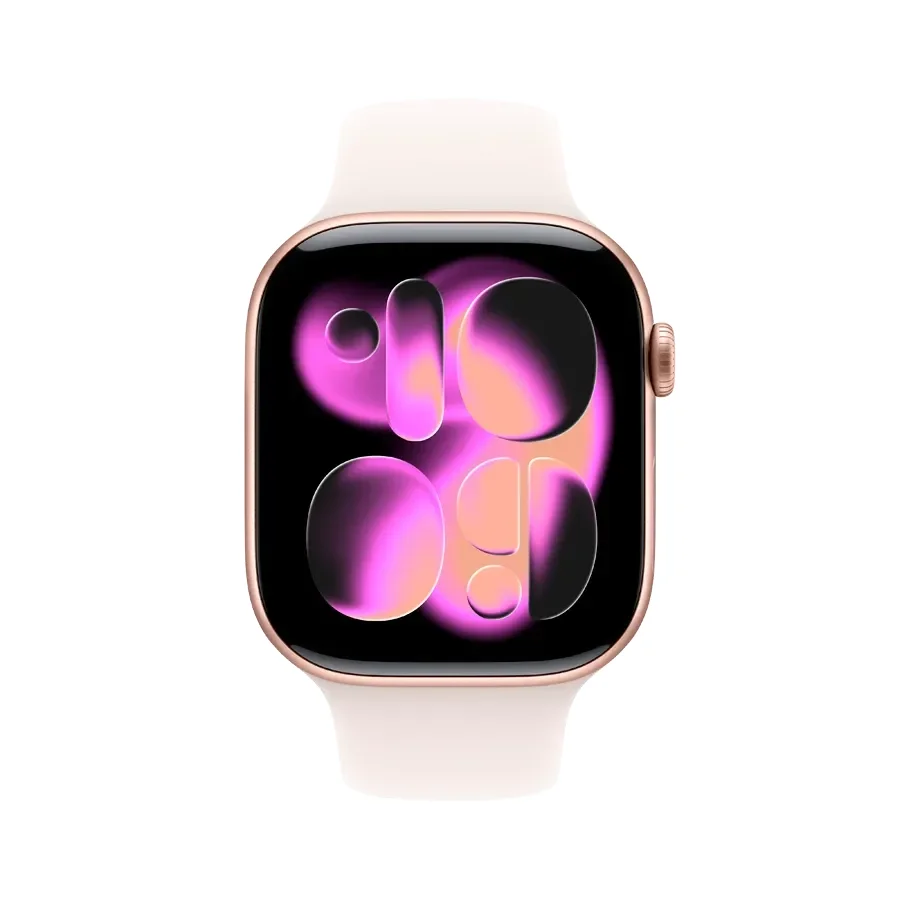 Apple Watch Series 11 GPS + Cellular,  Light Blush Sport Band, S/M, 46mm, Rose Gold Aluminium