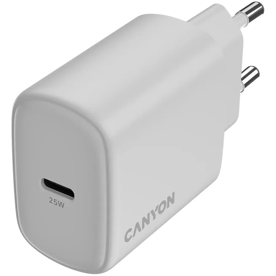 CANYON Адаптер живлення OnCharge 250 1*USB-C 1*USB Тип C, 25 Ват