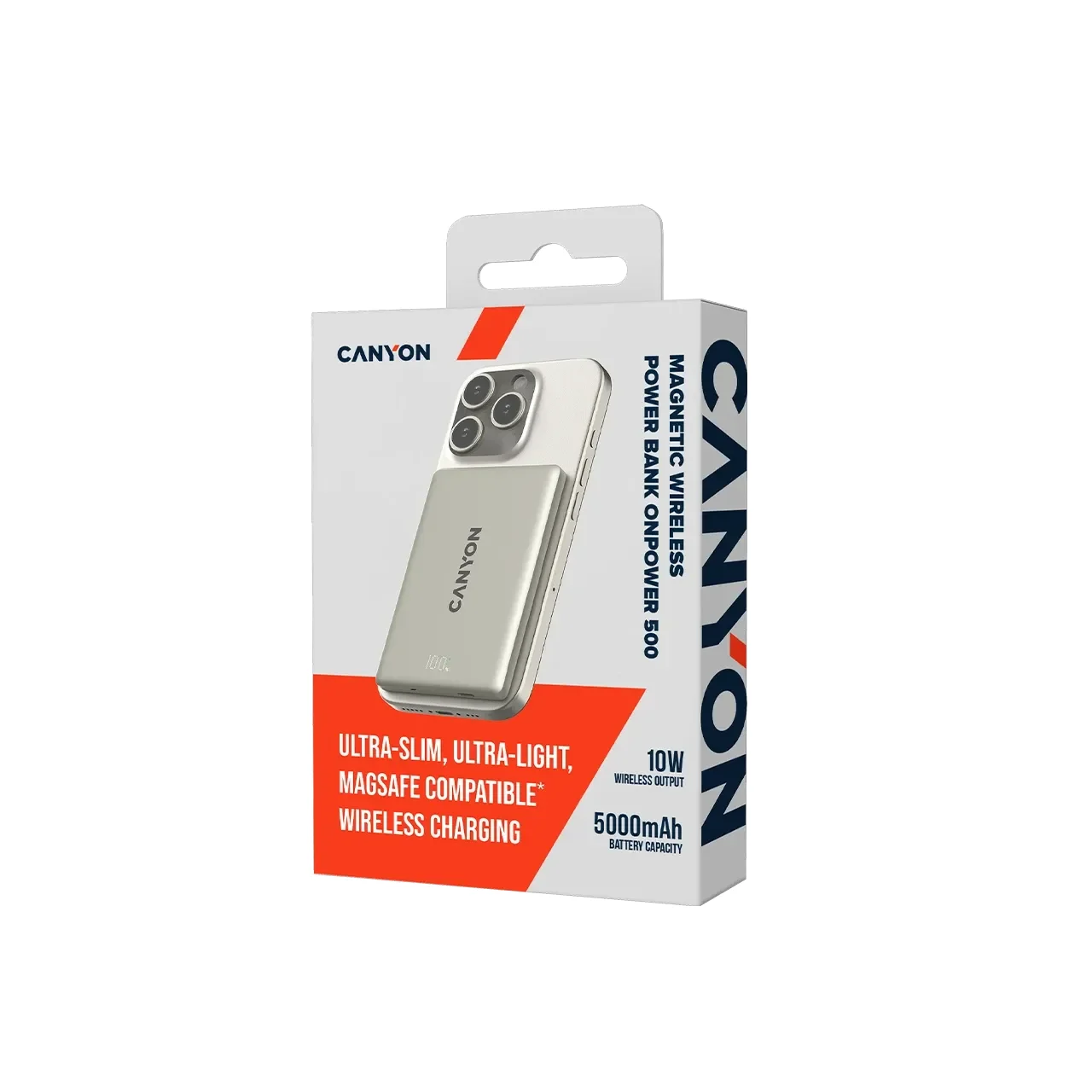 CANYON OnPower 500 Живлення - зарядний пристрій для батареї, Star Grey