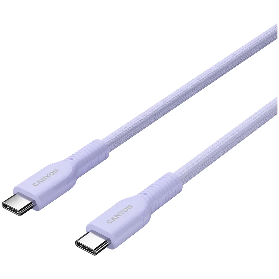 CANYON USB-C to USB-C Cable , Фіолетовий, 1м