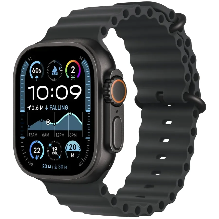 Apple 49mm Ocean Band - Black Titanium Finish Ремінець Ocean Band - Black Titanium Finish Чорний за Apple Watch 44 mmApple Watch 45 mmApple Watch 46 mmApple Watch 49 mm 44/45/46/49 mm