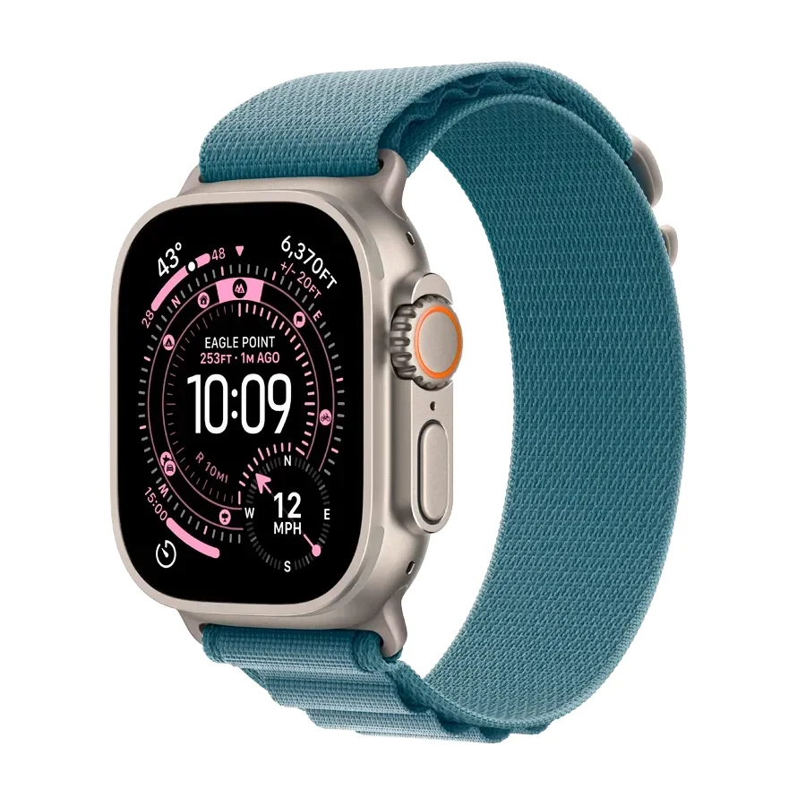Apple Watch Ultra 3,  Light Blue Alpine Loop, Розмір L, 49mm, Natural