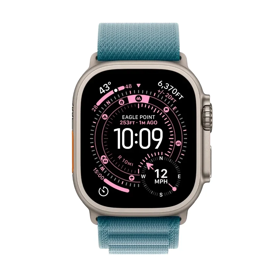 Apple Watch Ultra 3,  Light Blue Alpine Loop, Розмір L, 49mm, Natural