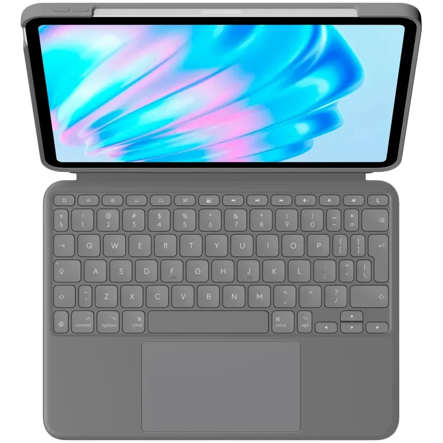 Чохол-клавіатура LOGITECH Combo Touch iPad Air 11-inch (M2)-OXFORD GREY-US-INTNL-IPAD AIR 11 M2/3, IPAD AIR 5