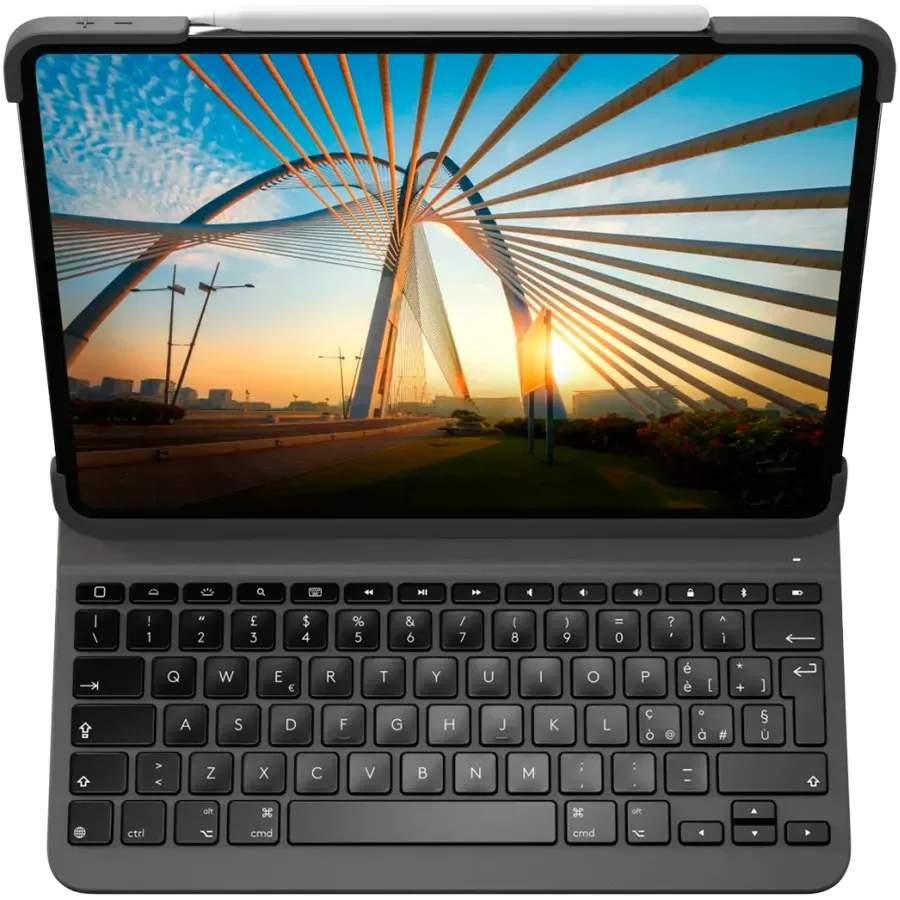 LOGITECH (CIS) Чохол-клавіатура Slim Folio Pro  Графітовий сірий для iPad Pro 12,9 дюйма (3-го, 4-го і 5-го покоління)/iPad Pro 12.9-inch (6th generation)