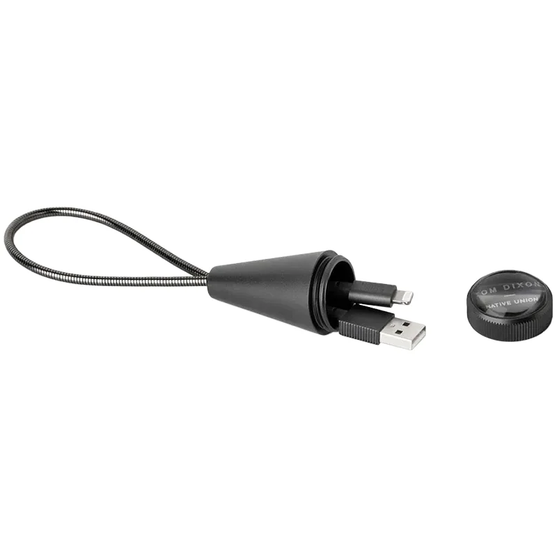 Дата-кабель NATIVE Union Tom Dixon Stash Cone 0.15 m USB - Lighting Black