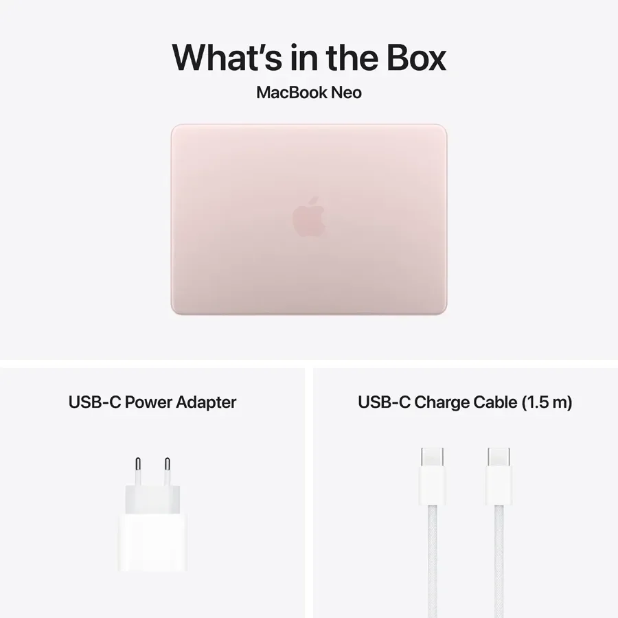 MacBook Neo 13-inch  A18 Pro (6C CPU/5C GPU), 8 ГБ, 256 ГБ, Blush