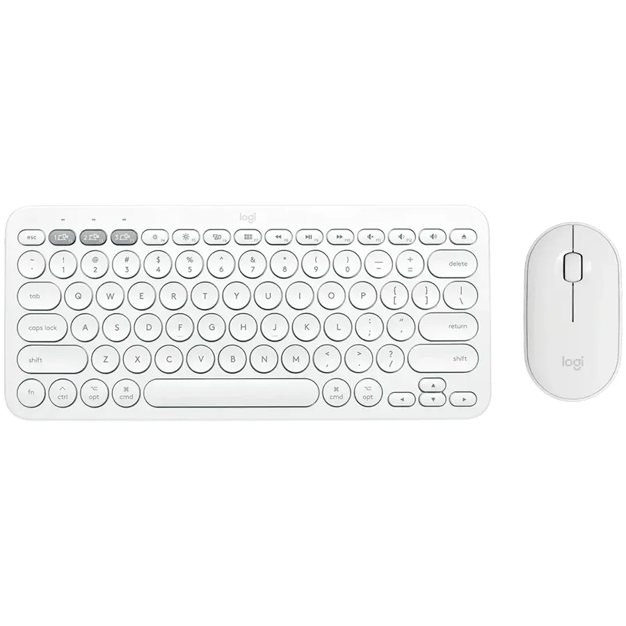 Комплект бездротовий LOGITECH Pebble 2 Combo Wireless, White (L920-012240)