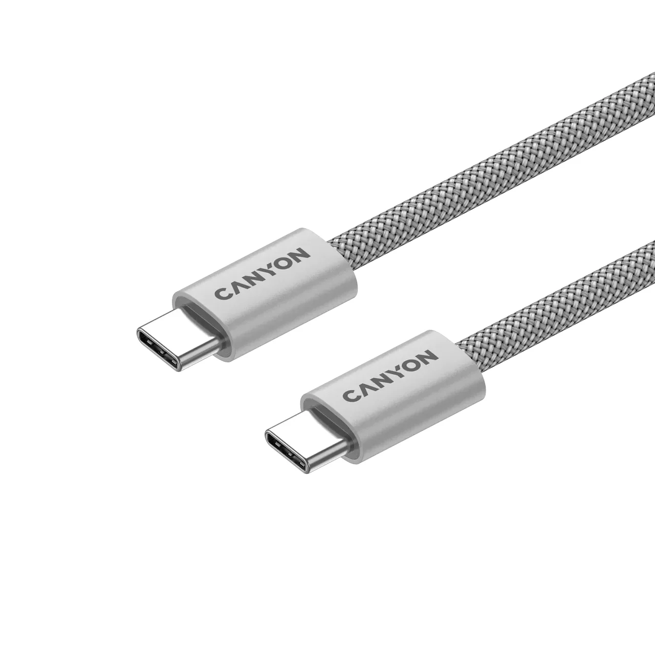 CANYON USB-C to USB-C Cable , Светло-серый, 1м