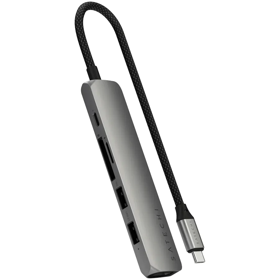 SATECHI Slim 6 Multiport, Космічний сірий
