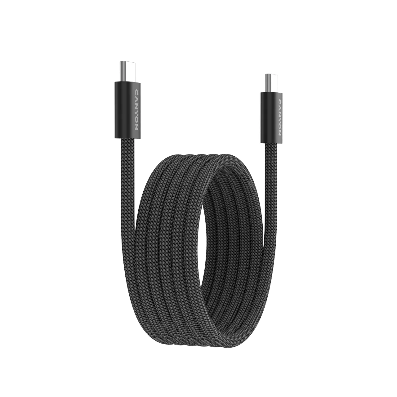 CANYON USB-C to USB-C Cable , Чорний, 1м