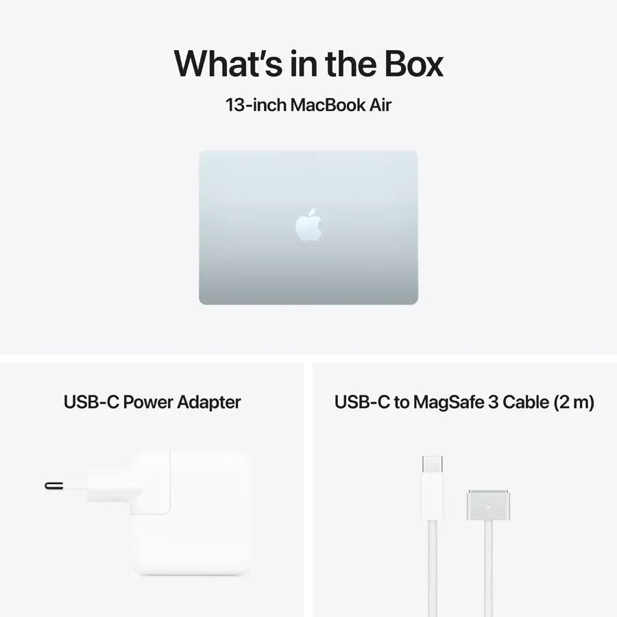 MacBook Air 13.6-inch  M5 (10C CPU/8C GPU), 16 ГБ, 512 ГБ, Небесно-блакитний